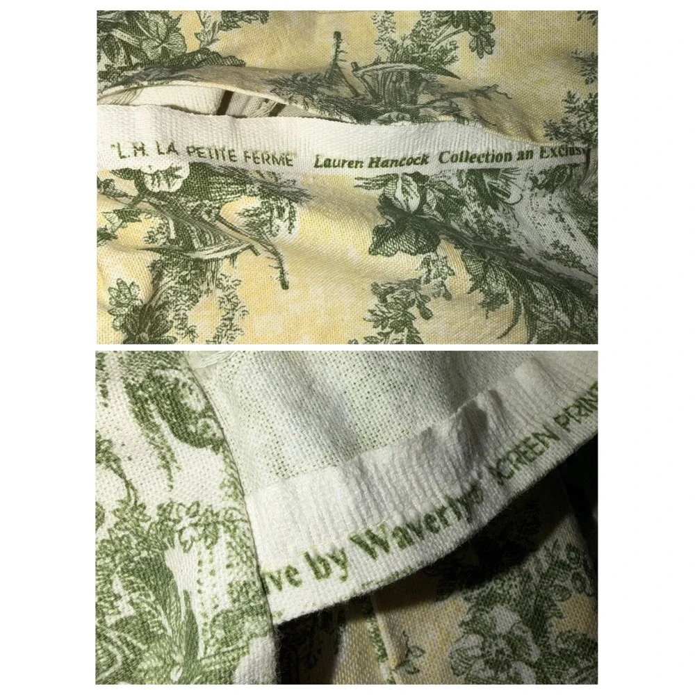 Waverly Lauren Hancock La Petite Ferme Toile 3pc Set Pillow Shams & Sofa Cover
